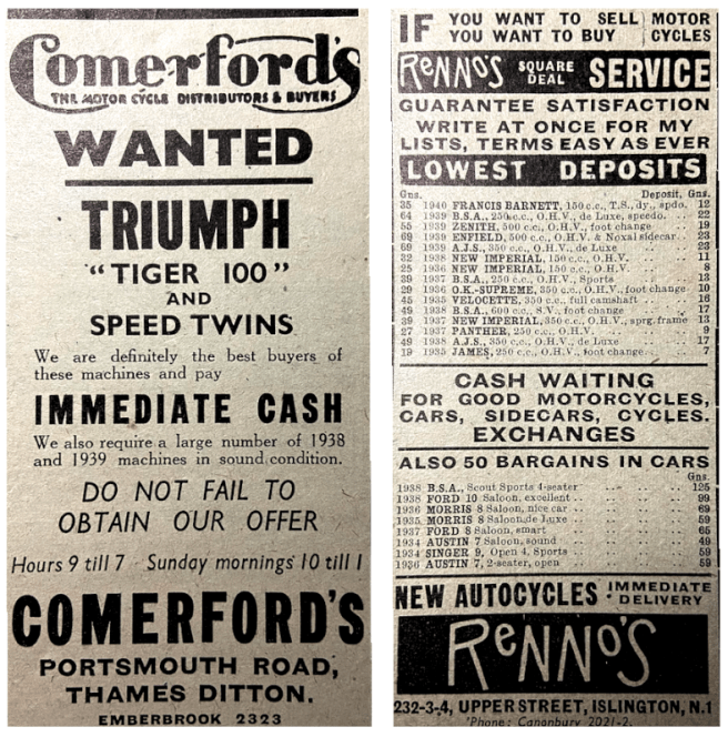 1941 COMERFORD RENNO ADS
