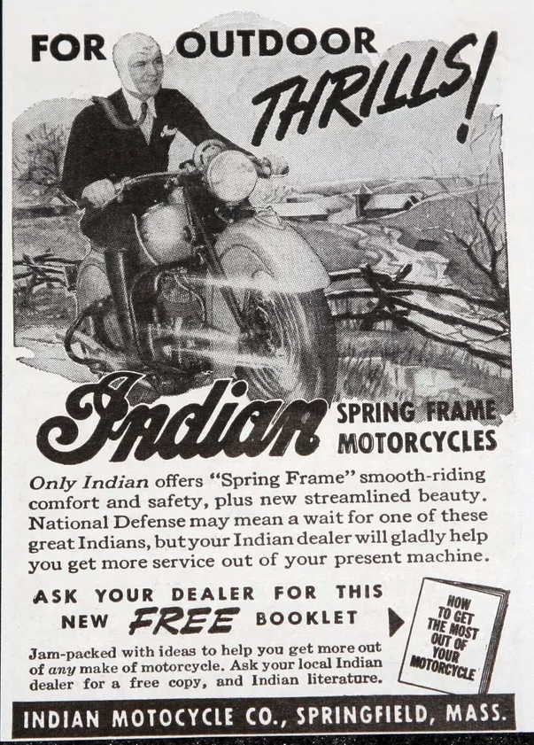 1942 INDIAN PG AD