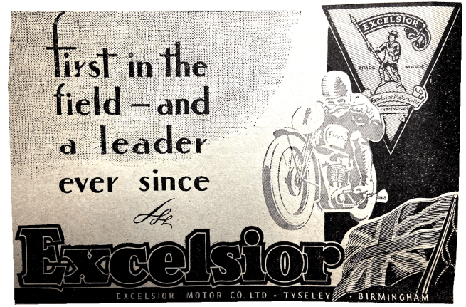 1943 EXCELSIOR AD