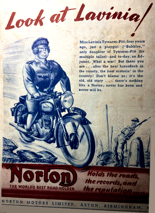 1943 NORTON LAVINIA AD