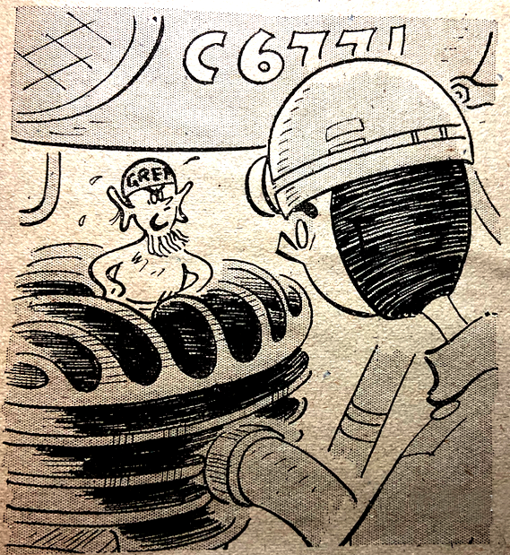 1943 PISTON GREMLIN CARTOON