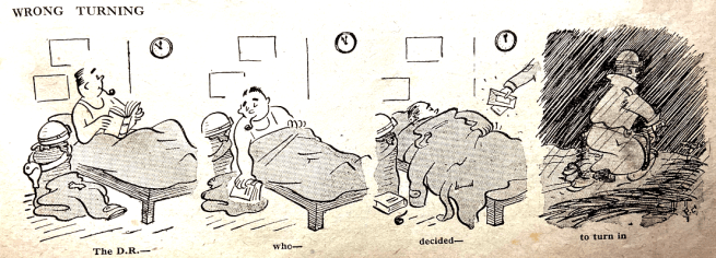 1945 DR TURNS IN CARTOON