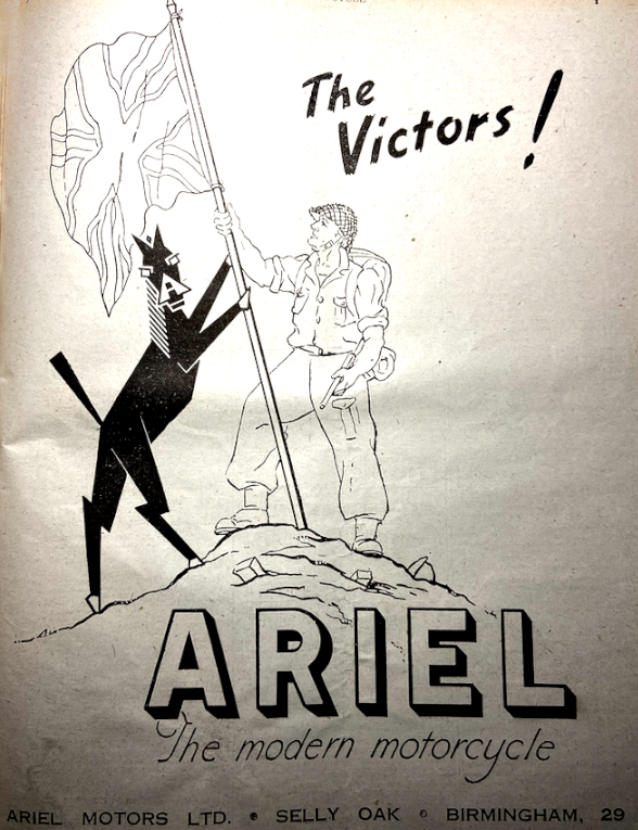 1945 ARIEL PAGE AD