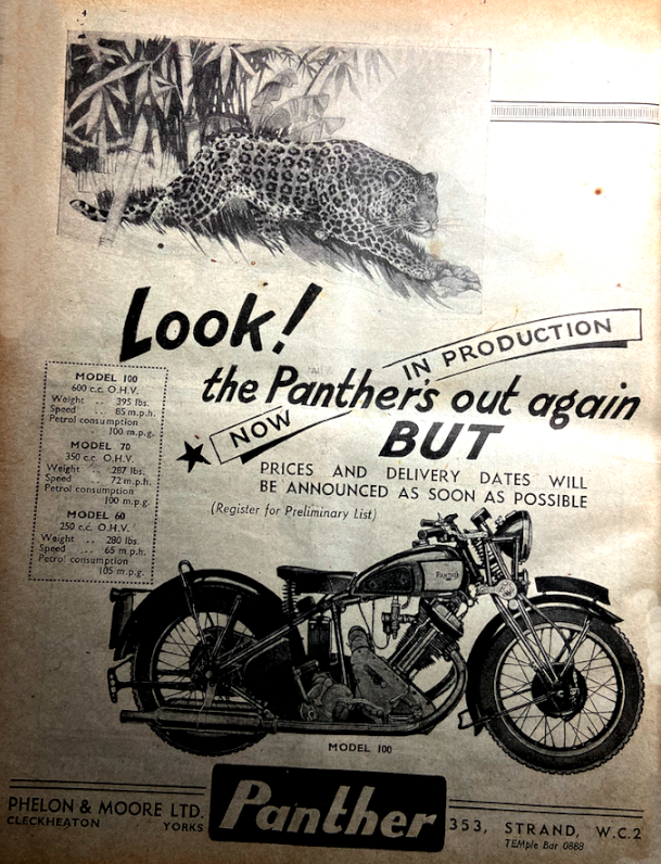 1945 PANTHER M100 PG AD