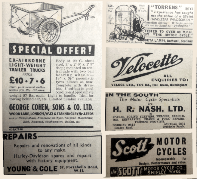 1946 TRAILER ETC ADS