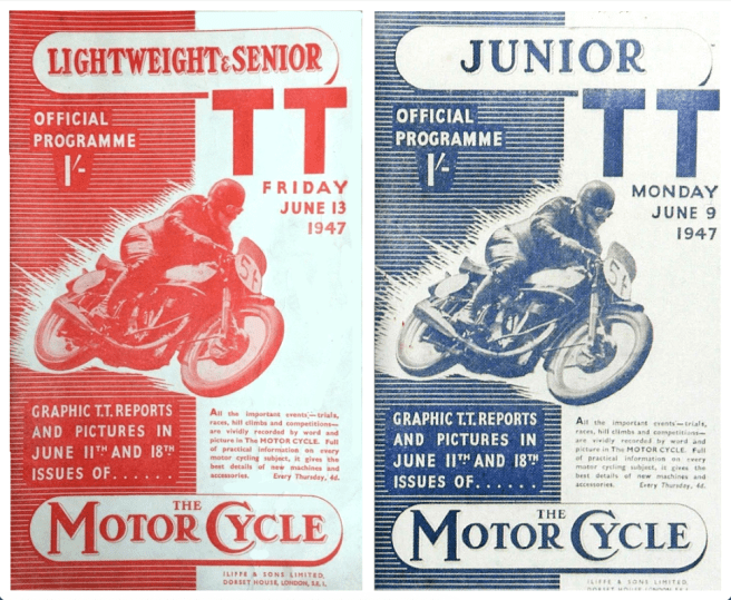 1947 TT PROGRAMMES
