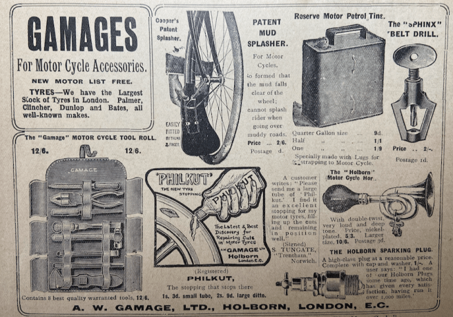 1906 GAMAGES AD