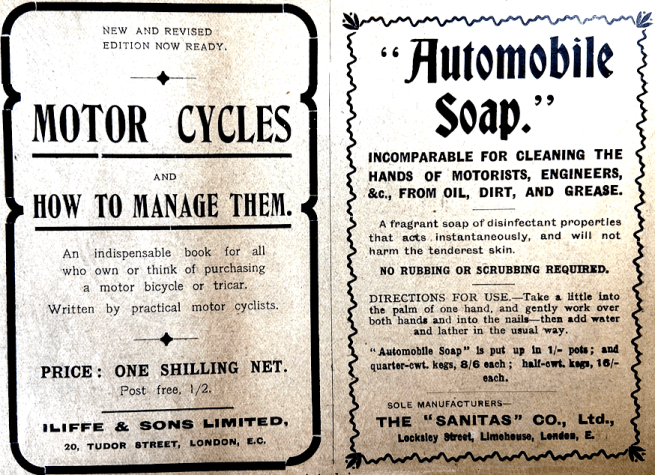 1906 ILIFFE SOAP ADS