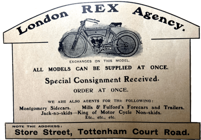 1906 REX LONDON AD