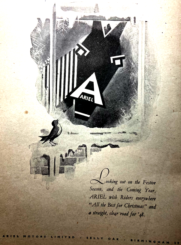 1947 ARIEL XMAS AD