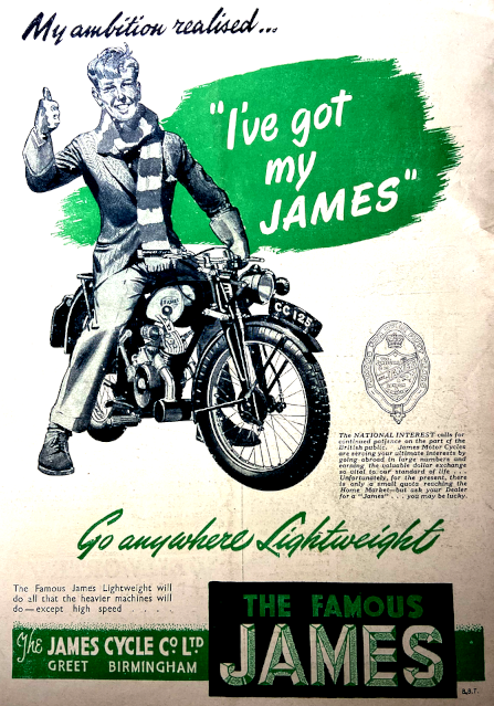 1947 JAMES KID 125 AD