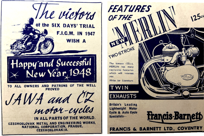 1947 JAWA FB ADS