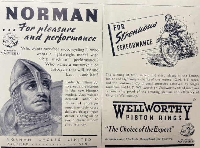 1947 NORMAN WELLWORTHY ADS
