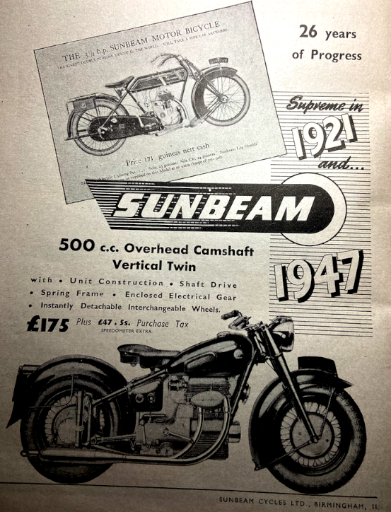 1947 SUNBEAM S7 AD