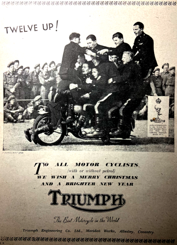 1947 TRIUMPH 12 AD