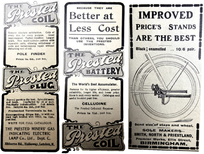 1906 PRESTED PRICES ADS