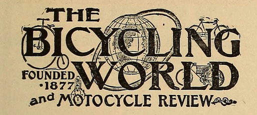 BICYCLING WORLD MASTHEAD