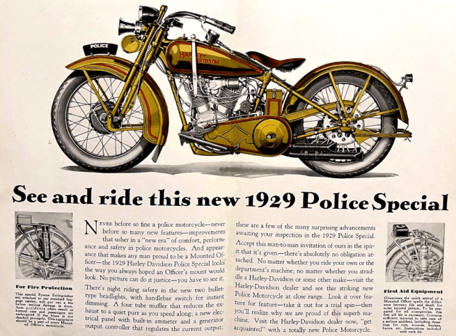 1929 HARLEY AD