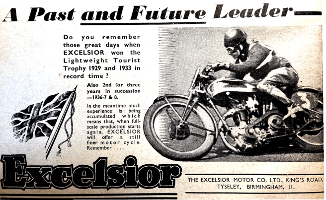 1945 EXCELSIOR AD