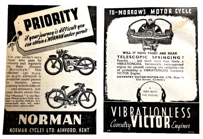 1945 NORMAN COVICTOR ADS