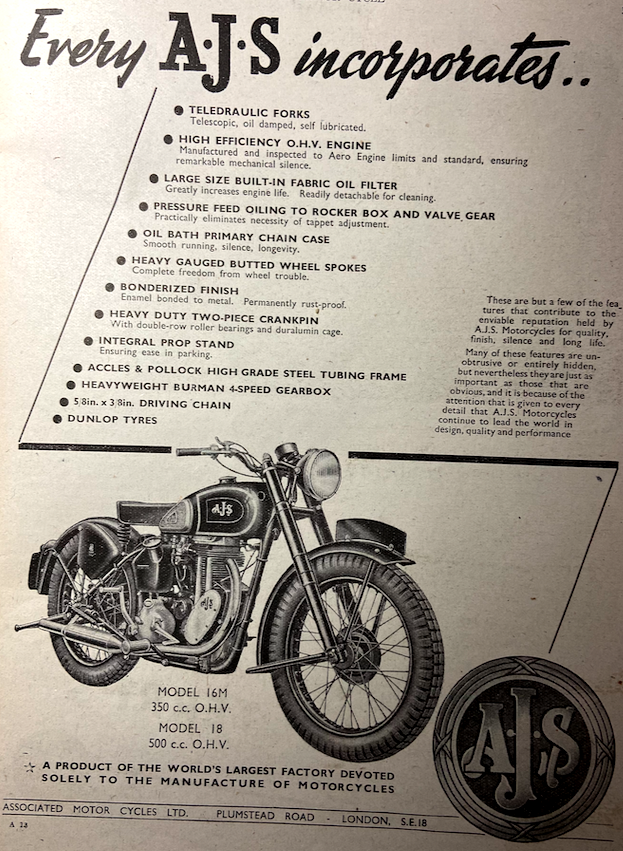 1946 AJS PG AD