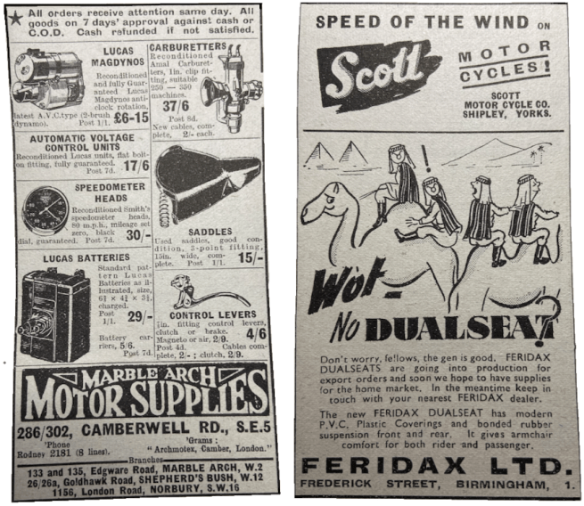 1946 MARBLE SCOTT ADS