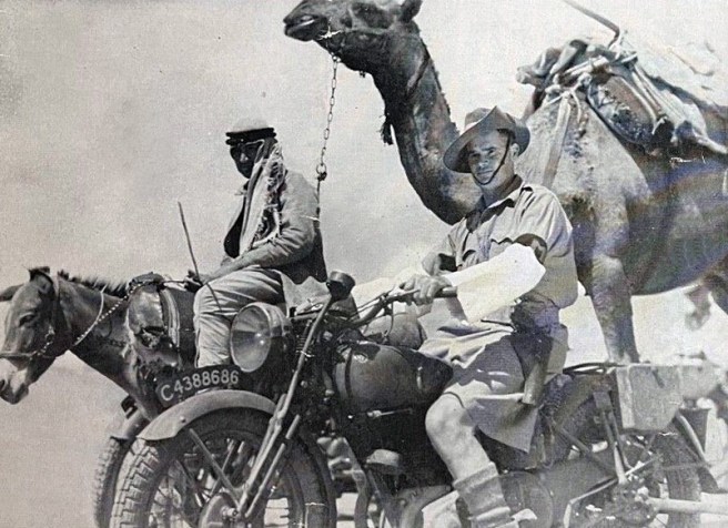 Australian despatch rider - Africa WW2