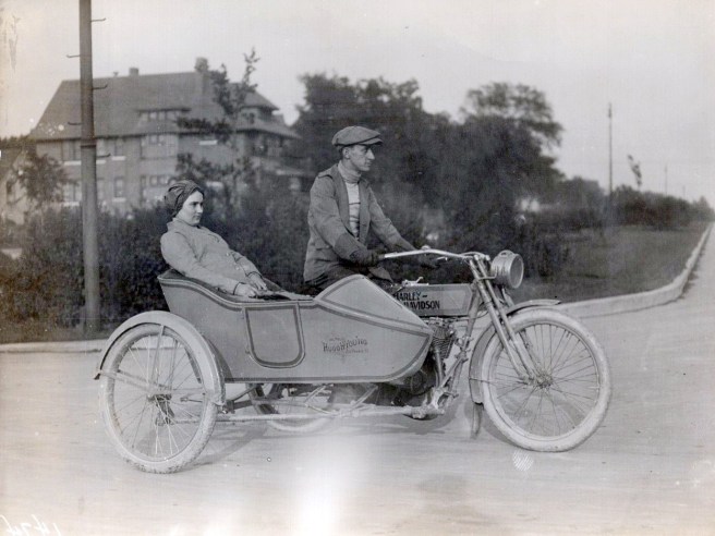 Harley Davidson Motorcycle with Side Car