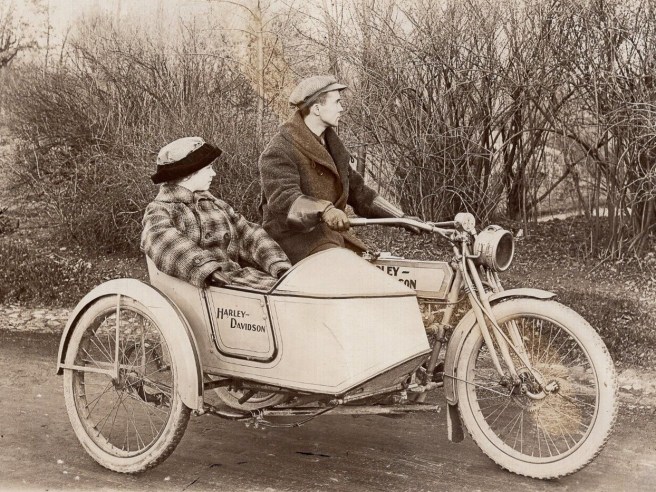 Harley-Davidson Motorcycle with Sidecar