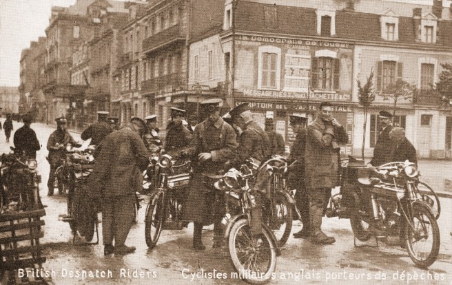 WW1 British Despatch Motorbike Riders